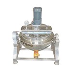 Gas-Heated Manual-Tilt Open-Top Scraper Jacketed Kettle