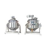 Gas-Heated Manual-Tilt Sealed Scraper Jacketed Kettle
