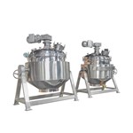 Gas-Heated Manual-Tilt Sealed Scraper Jacketed Kettle