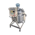 Gas-Heated Manual-Tilt Sealed Scraper Jacketed Kettle with Control Cabinet