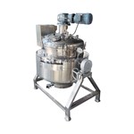 Gas-Heated Manual-Tilt Sealed Scraper Jacketed Kettle with Control Cabinet
