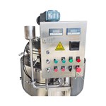 Gas-Heated Manual-Tilt Sealed Scraper Jacketed Kettle with Control Cabinet