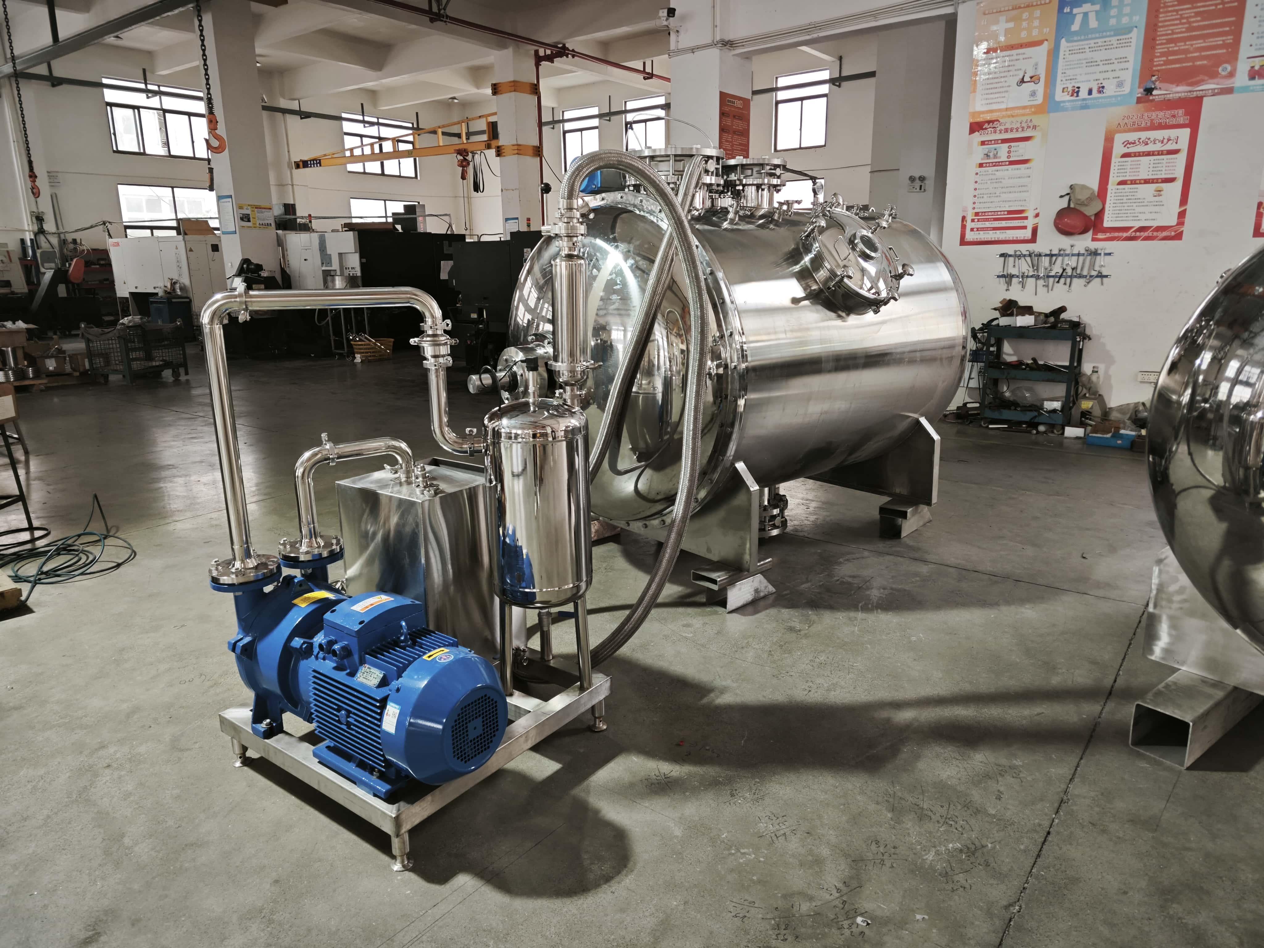 Horizontal Vacuum Mixing Tank